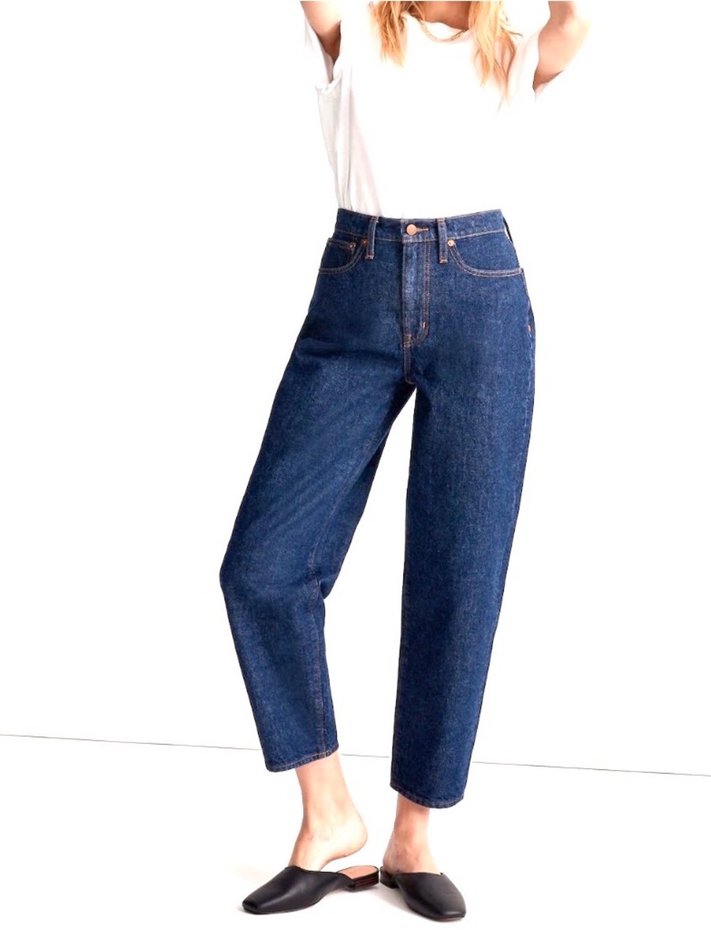 Madewell Balloon Jeans in Mapleside Wash Size 28